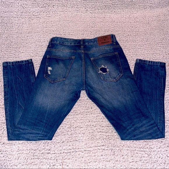 Zara Menβs Denim Collection Distressed Jeans 31 - Picture 2 of 7